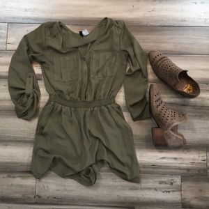 3/4 sleeve romper